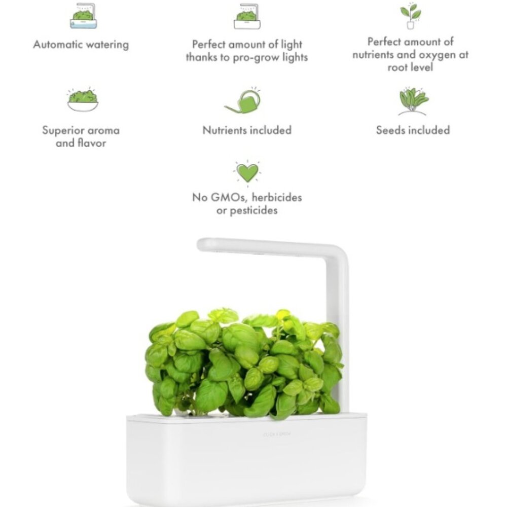 Indoor Herb Garden Kit with Grow Light - Picture 2 of 9
